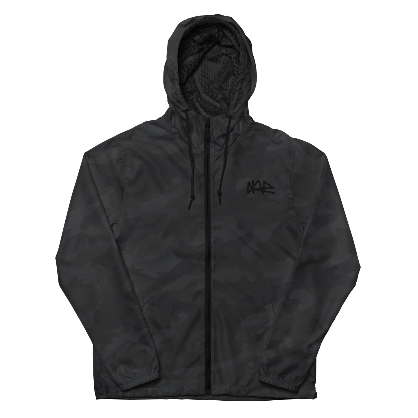 Cuboid Lightweight Zip Up Windbreaker