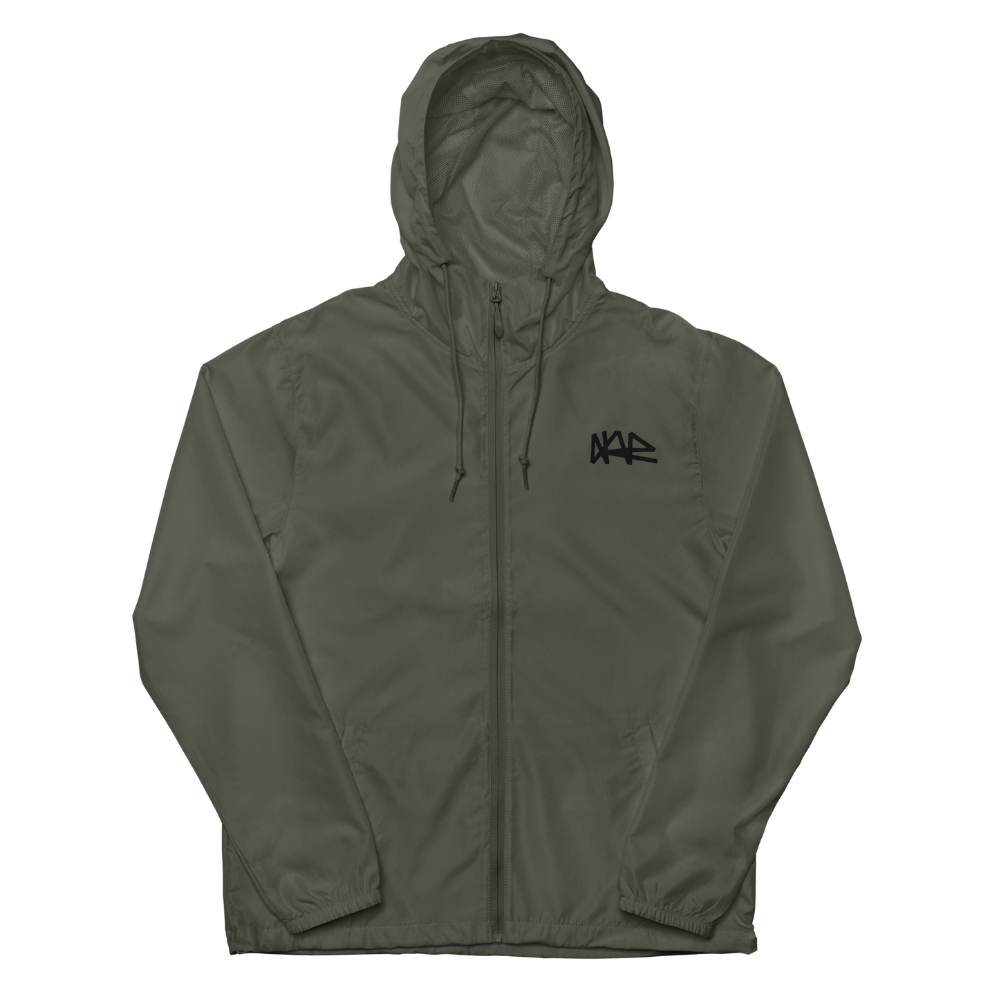 Cuboid Lightweight Zip Up Windbreaker